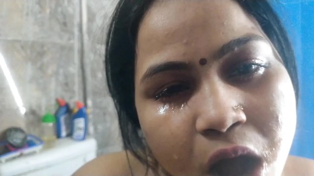 Step Uncle Surprises Step Niece in Bathroom - Steamy Blowjob & Hard Fuck