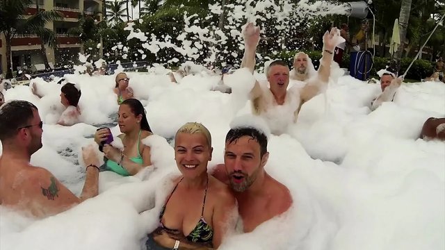 Just married couple enjoys in their honeymoon with a bunch of sex fun - 3 scenes in 1