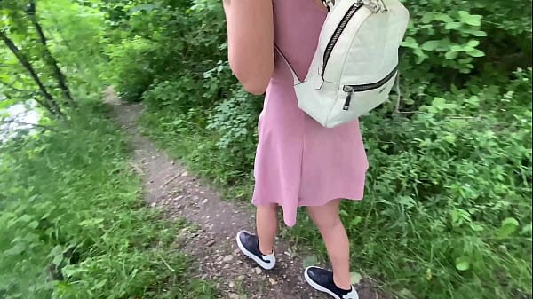 Hot Teen with Huge Boobs enjoy Public Outdoor Fuck