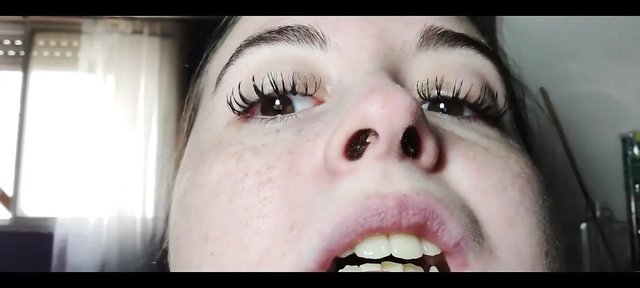 My Nose with Snot up Close