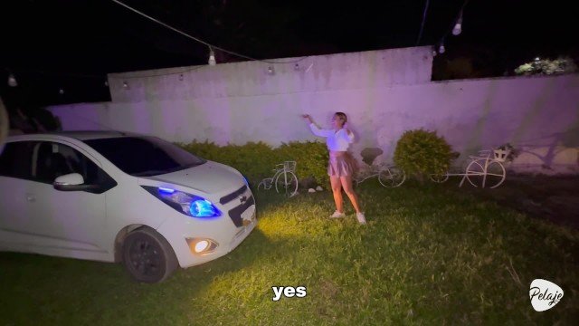 A lost innocent girl is rescued by old Uber driver and he cums in her mouth / ALIX VLOGS - DR POV