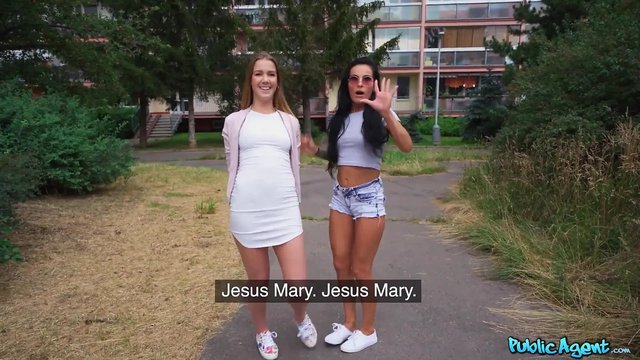 Public Agent - Lucky Agent in Basement Threesome with Alexis Crystal and Lexi Dona